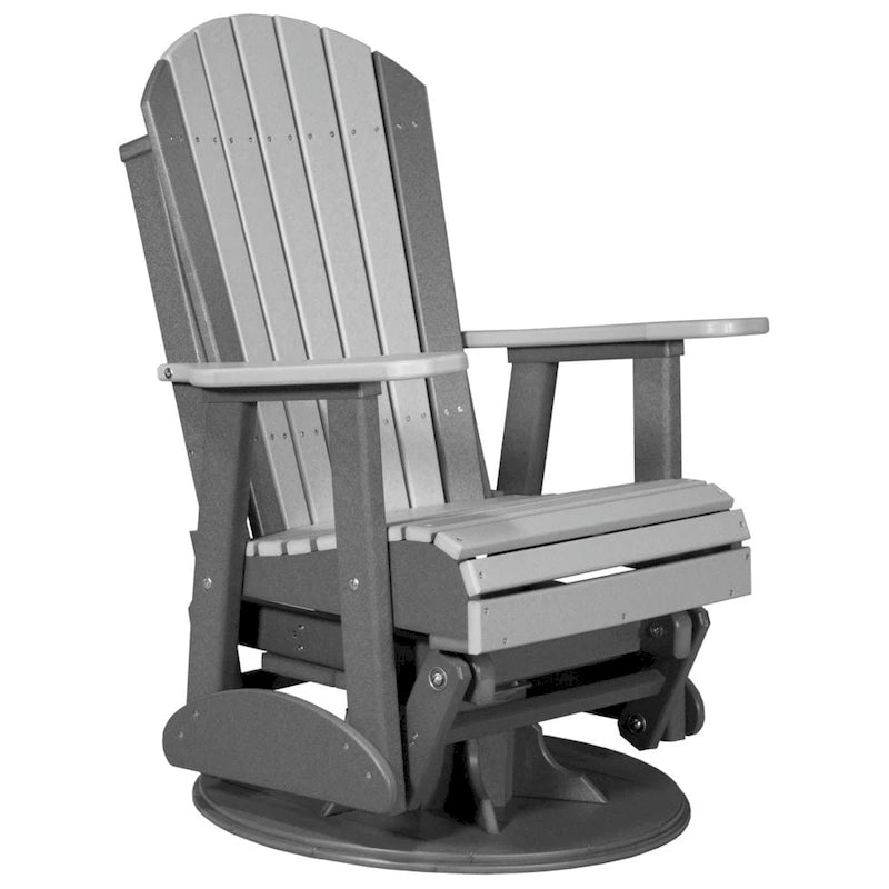 Poly Lumber Adirondack Swivel Glider Chair