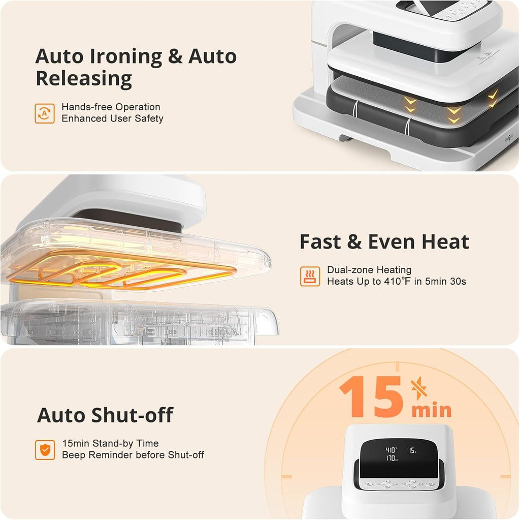 Automatic Heat Press 2 - 15x15 Heat Transfer Machine