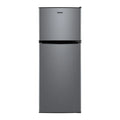 Galanz 4.6. Cu ft Two Door Mini Refrigerator with Freezer, Stainless Steel