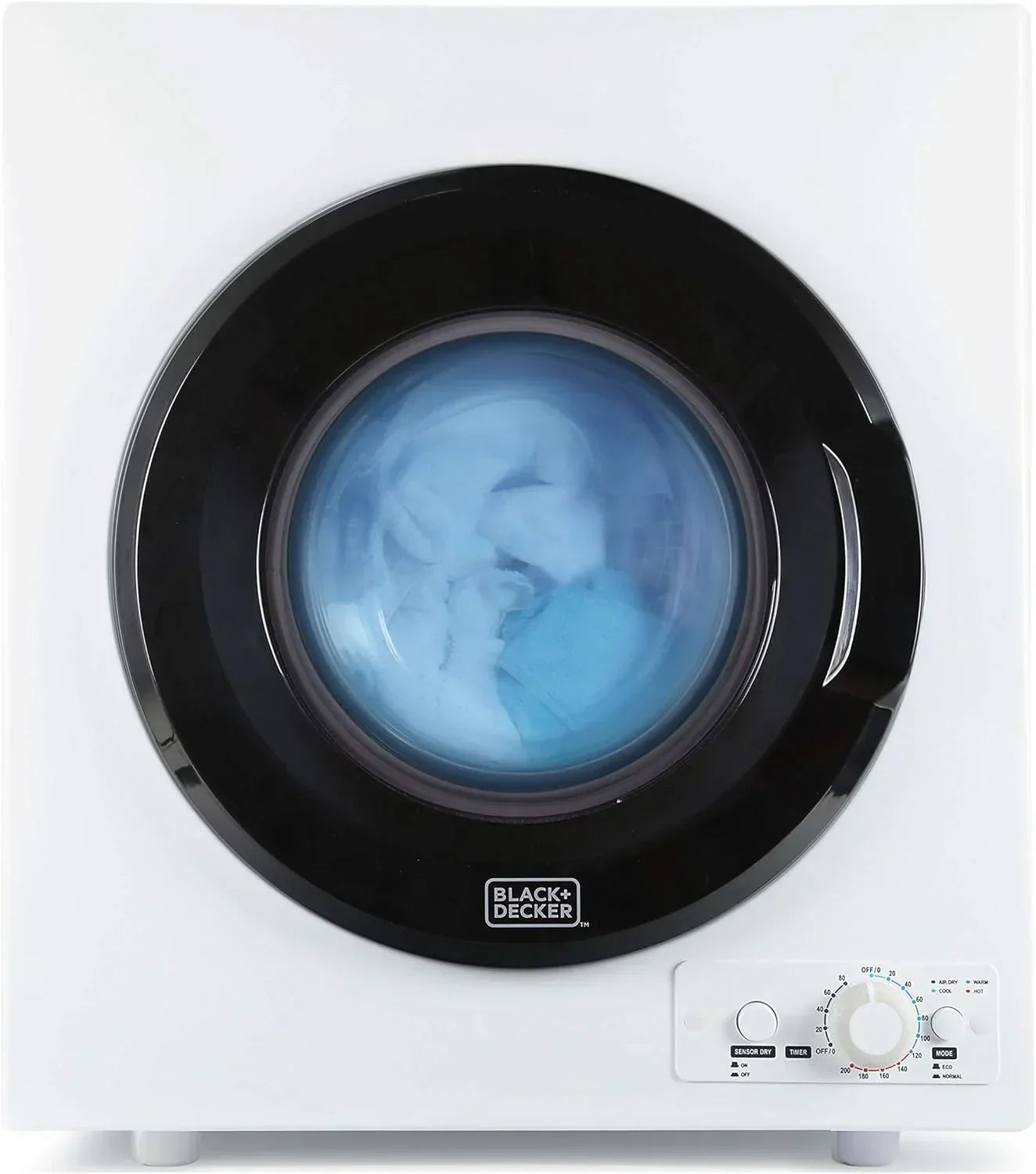 Compact Clothes Dryer 1.5 Cu. Ft. 850W Electric Dryer 120V Vented Dryer Stainless Steel Drum