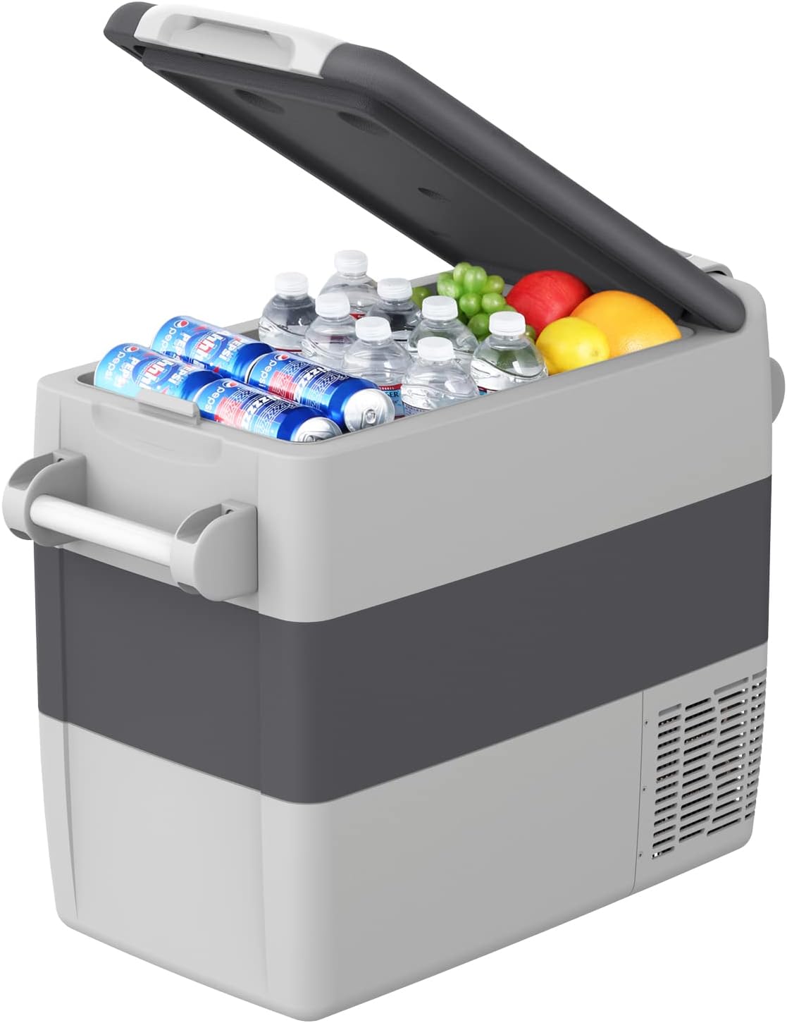 AJ30 Portable RefrigeratorPortable Freezer32 Quart(30L) Electric CoolerCar Refrigerator12/24V DC Cable & 110/240V ACCar Fridge for CampingTruckRVTravelFishing3-YEAR Warranty