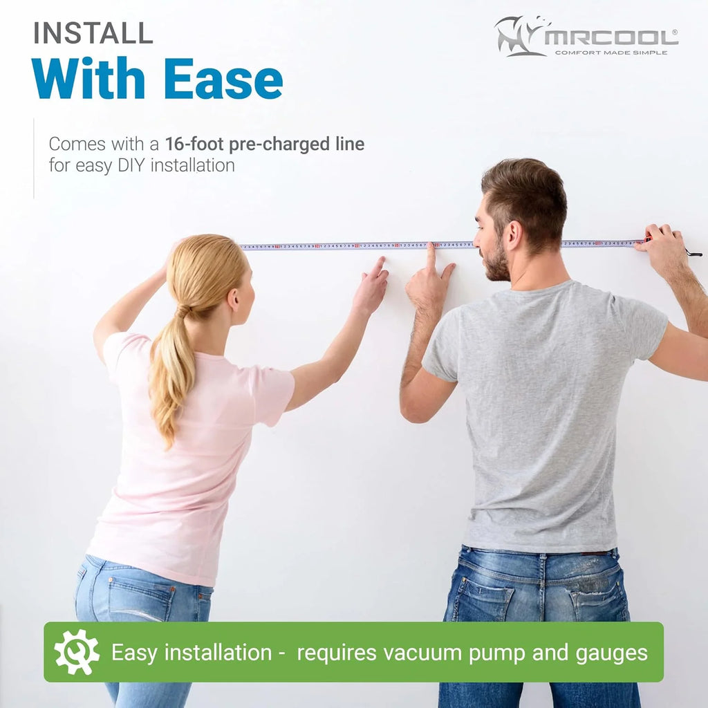 MRCOOL 24000 BTU 230V Ductless Inverter Mini Split Air Conditioner & Heat Pump System, Easy Pro Series - Wall-Mounted AC Unit w/Heating and Cooling for Home, Office & Commercial Space