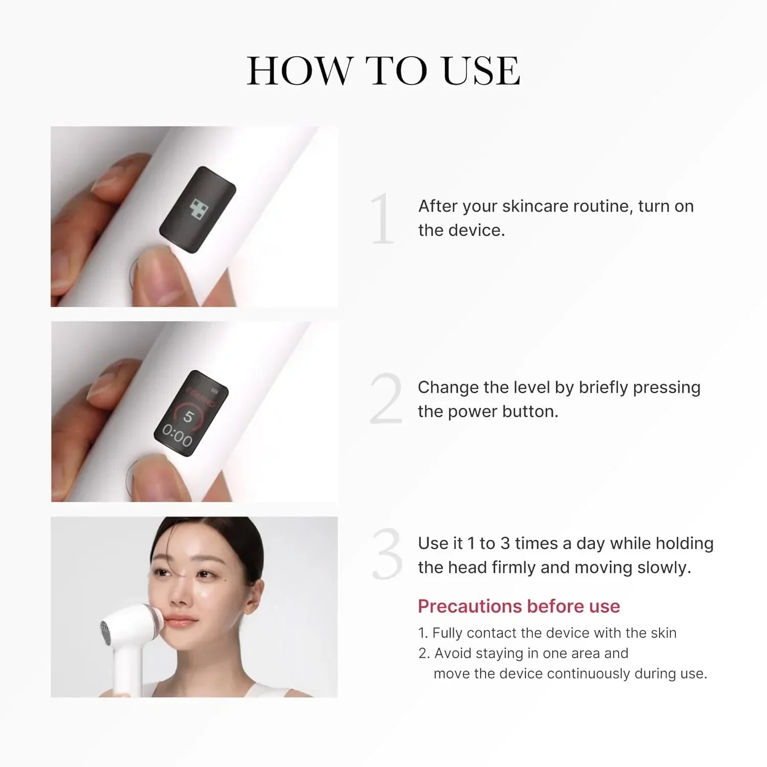 Medicube Age-R Ultra Tune 40.68 High-tech 2 in 1 skin care tool Skin elasticity Line care