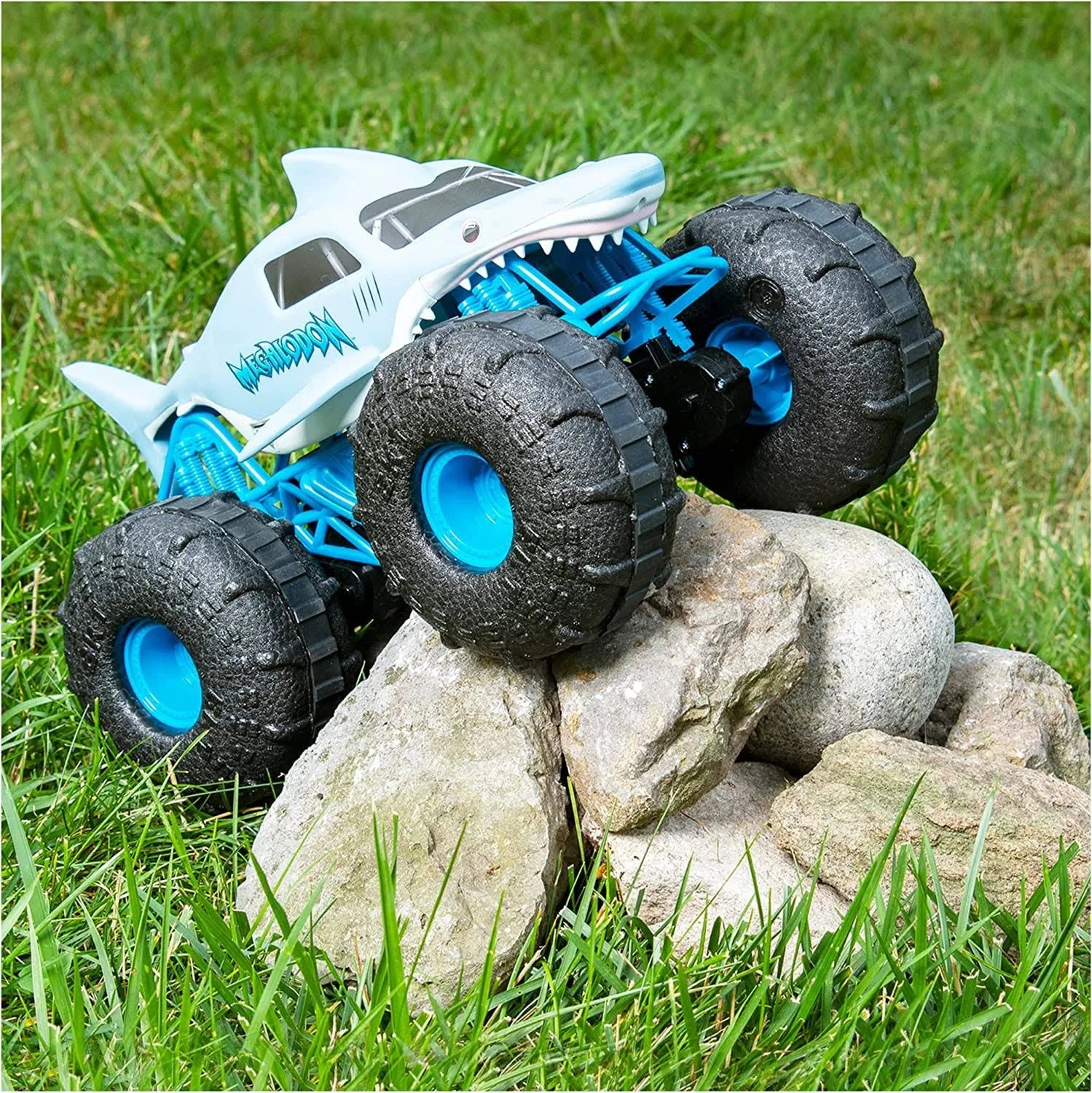 Monster Jam Official Megalodon Storm All-Terrain Remote Control Monster Truck
