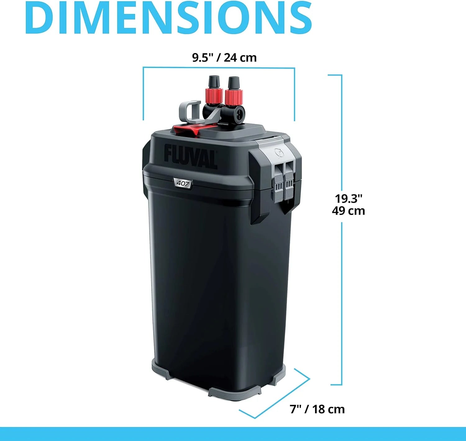 2025 407 Perfomance Canister Filter - for Aquariums Up to 100 Gallons - Aquarium Canister Filter
