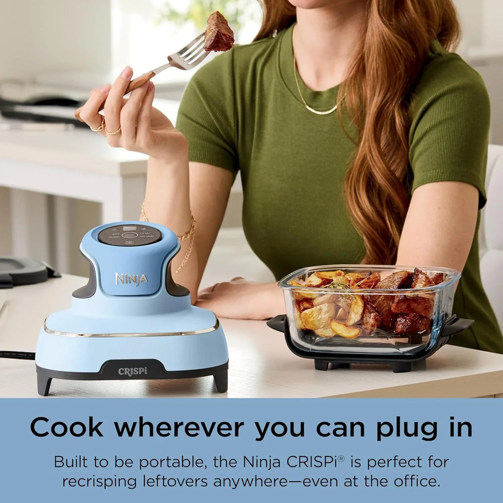 Ninja Crispi 4 in 1 Portable Glass Air Fryer Cooking System 4QT 6 Cup TempWare Glass Containers