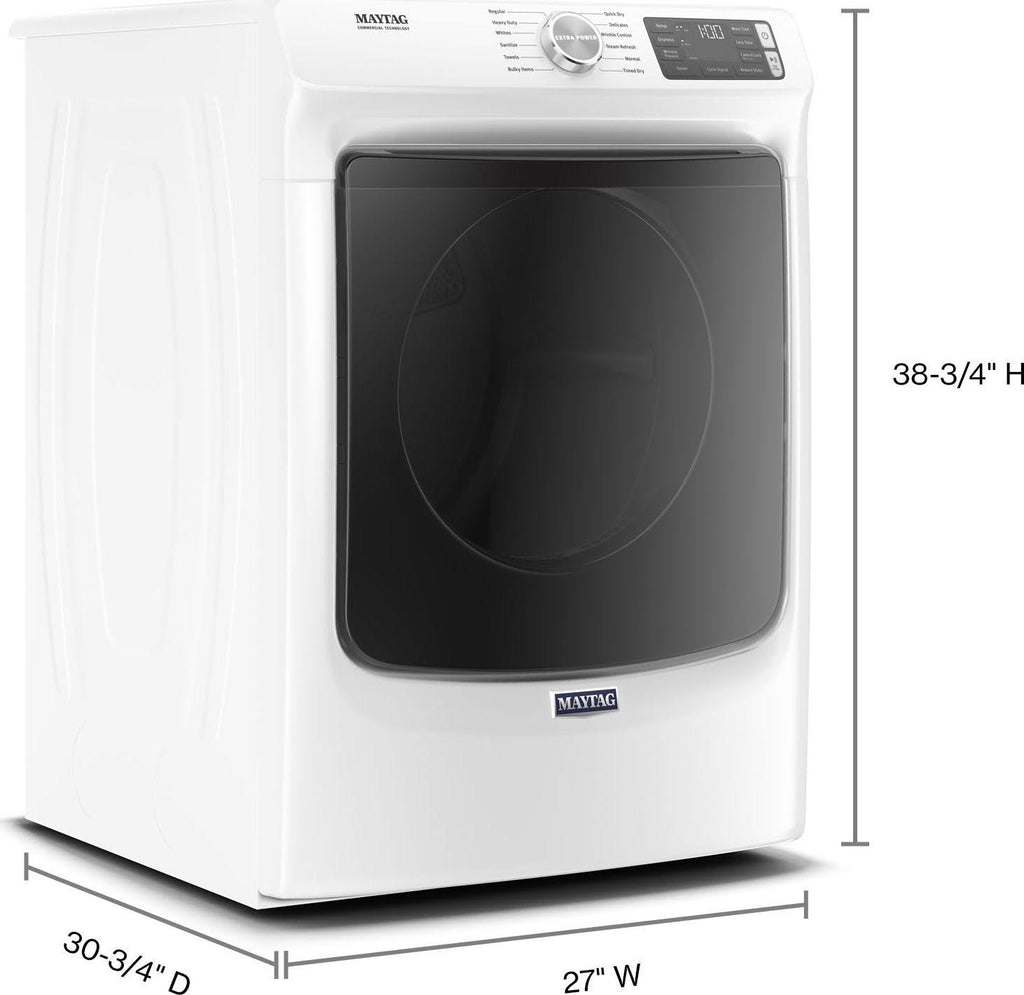 2025 MED6630HW Front-Loading Electric Dryer - White