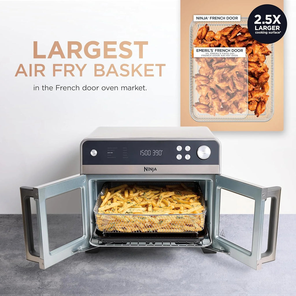 Ninja | French Door Premier | Air Fryer, Convection Oven, Toaster | 5-qt Air Fry Basket