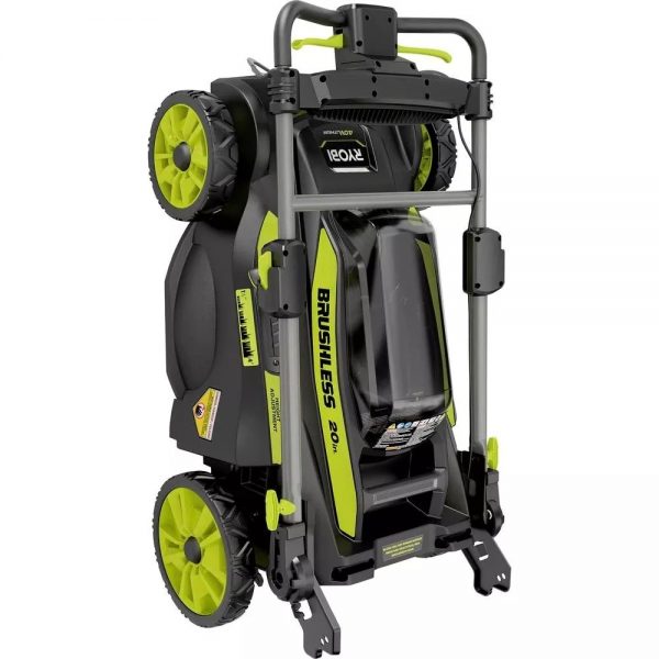 2025 40V Brushless 20 in. Walk Behind Self Propelled Mower String Trimmer Leaf Blower with (2) Batteries and (2) Chargers