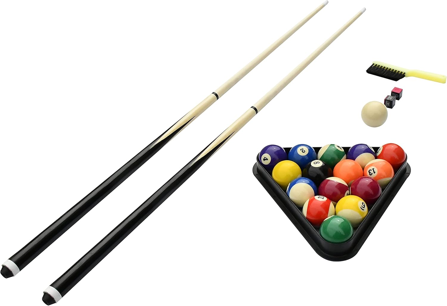 2025 Hathaway Fairmont 6 Ft Portable Pool Table, Adults Folding Billiards Tables for Game Room with Easy Foldable Storage, Includes Full Set of Billiard Balls, Cues, Chalk & Brush