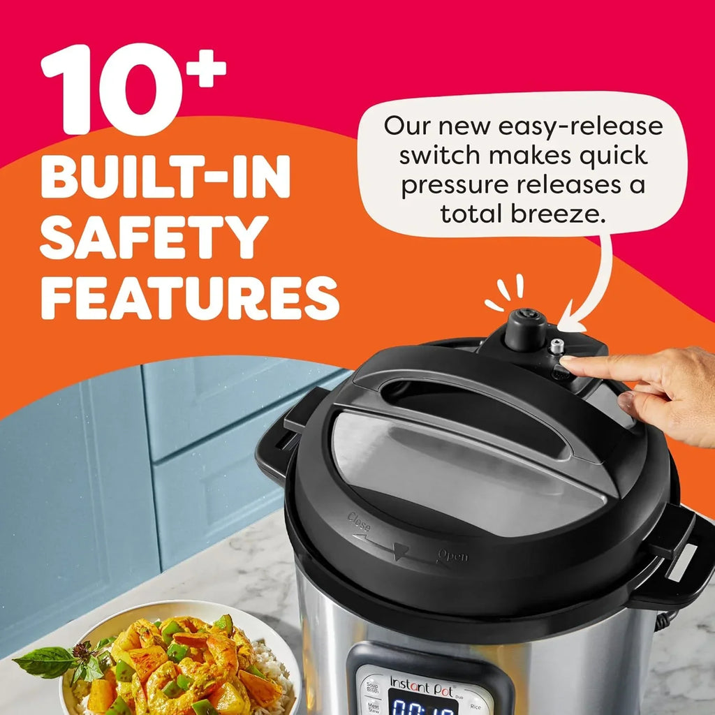 Instant Pot Duo 7 in 1 Electric Pressure Cooker Slow Cooker Rice Cooker Steamer Saut茅 Pan