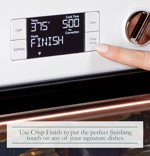 Café Couture Oven with 14 essential cooking modes, including Air Fry, CrispFinish, Bake, Broil, Roast, Toast, Pizza, WiFi &amp; Smart Connected, Voice Control, Countertop Small Appliances, Matte White : Home &amp; Kitchen