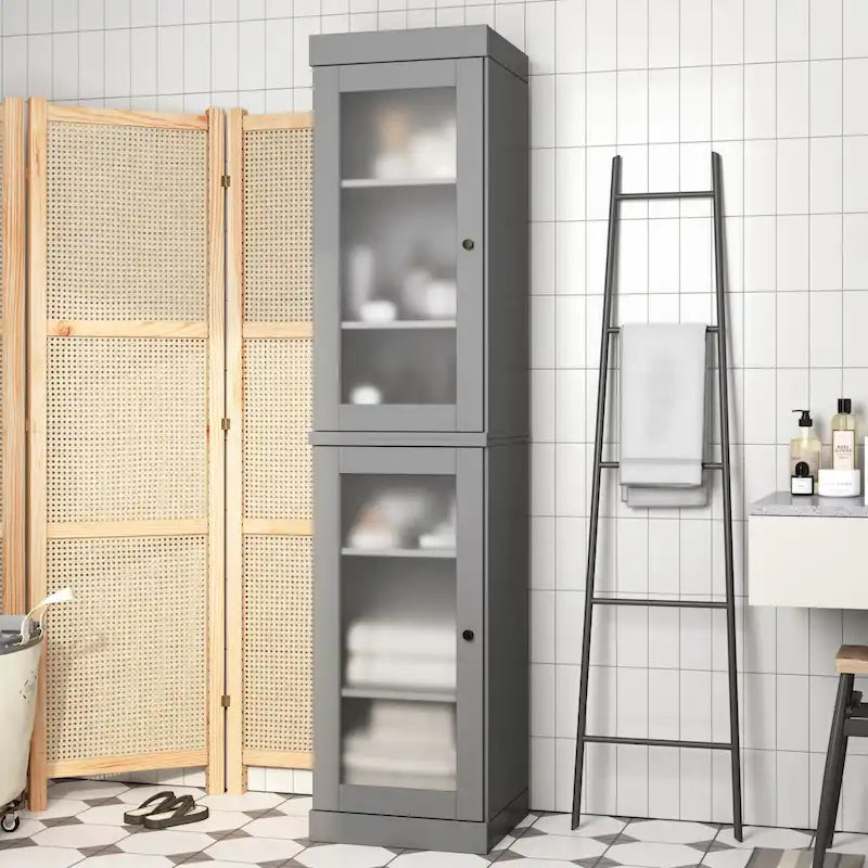 100% Solid Wood 16.5 Bathroom Cabinet with Optional Doors by Palace Imports