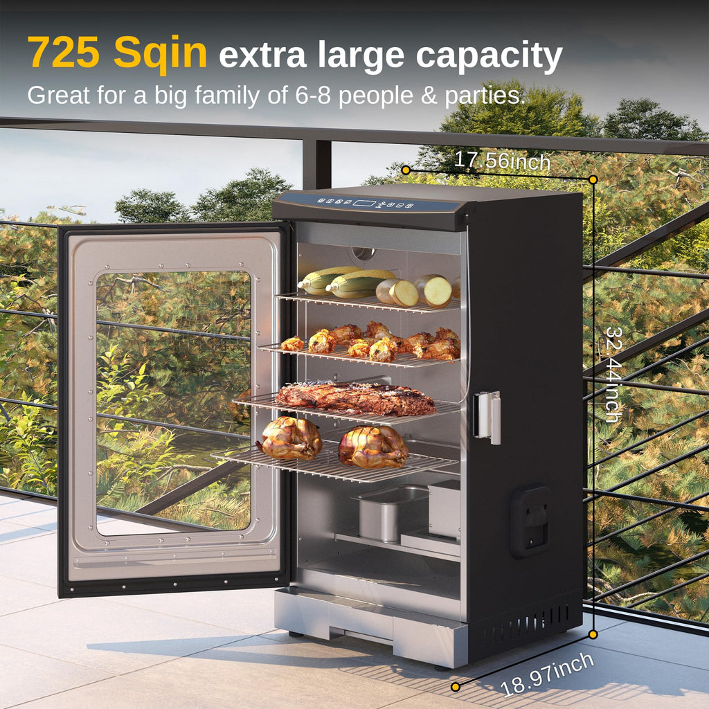 2025 30" Digital Electric Smoker with Glass Door