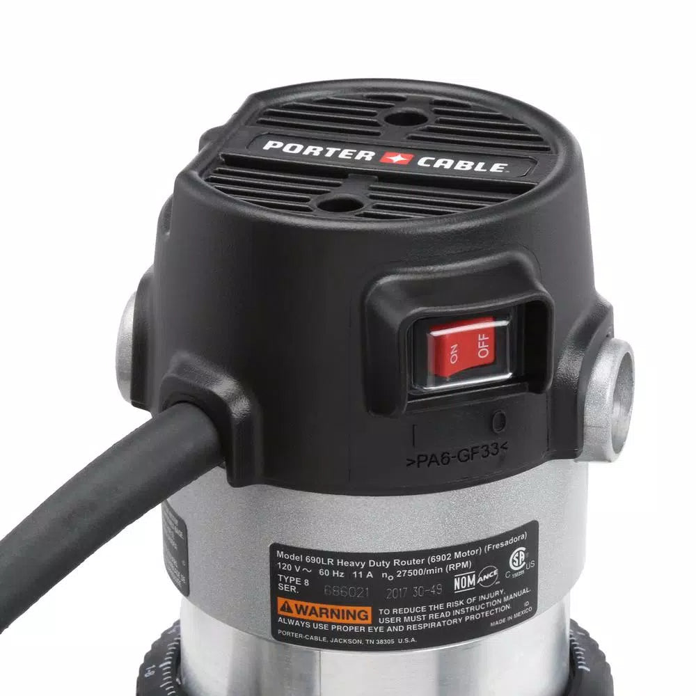 2025 PORTER-CABLE Router, Fixed Base, 11-Amp (690LR)
