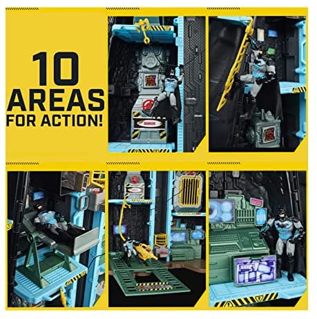 Batman, Bat-Tech Batcave, Giant Transforming Playset with Exclusive 4” Batman Figure and Accessories