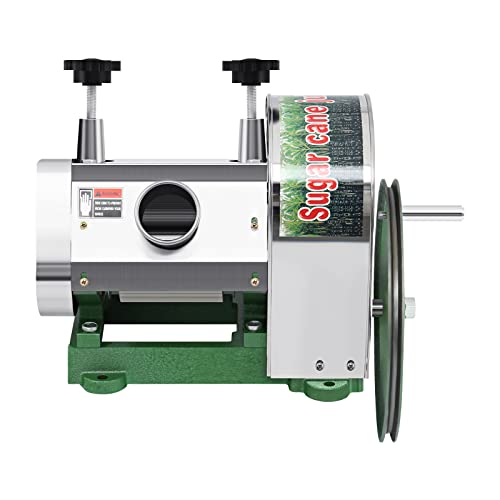 TRY YEAN Manual Sugarcane Juice Machine, Professional Stainless Steel Sugar Cane Juicer, 110LBS Output per Hour with 2 Inch Large Inlet Extractor, Handwheel Sugar Canes Squeezer for Commercial Home: Home &amp; Kitchen