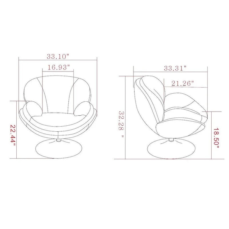 Relax-R Strand Leisure Accent Chair in Khaki Fabric