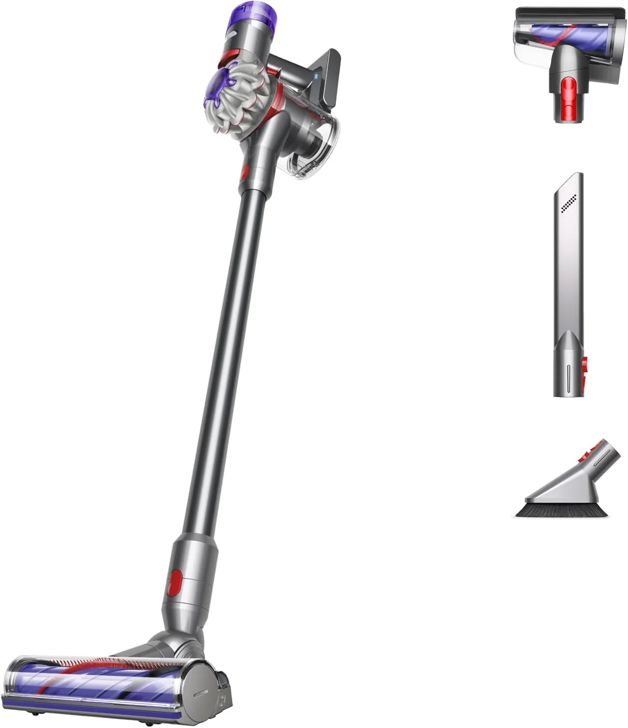 Dyson V8 Plus Cordless Vacuum, Cleans Hard Floors and Carpets, Detangles, Converts to Handheld, 115AW, 2 Power Modes, Up to 40 Minutes鹿