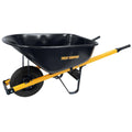 2025 True Temper R6STFFEC 6 cu. ft. Barrow in a Box Steel Wheelbarrow with Never Flat Tire and Steel Handles