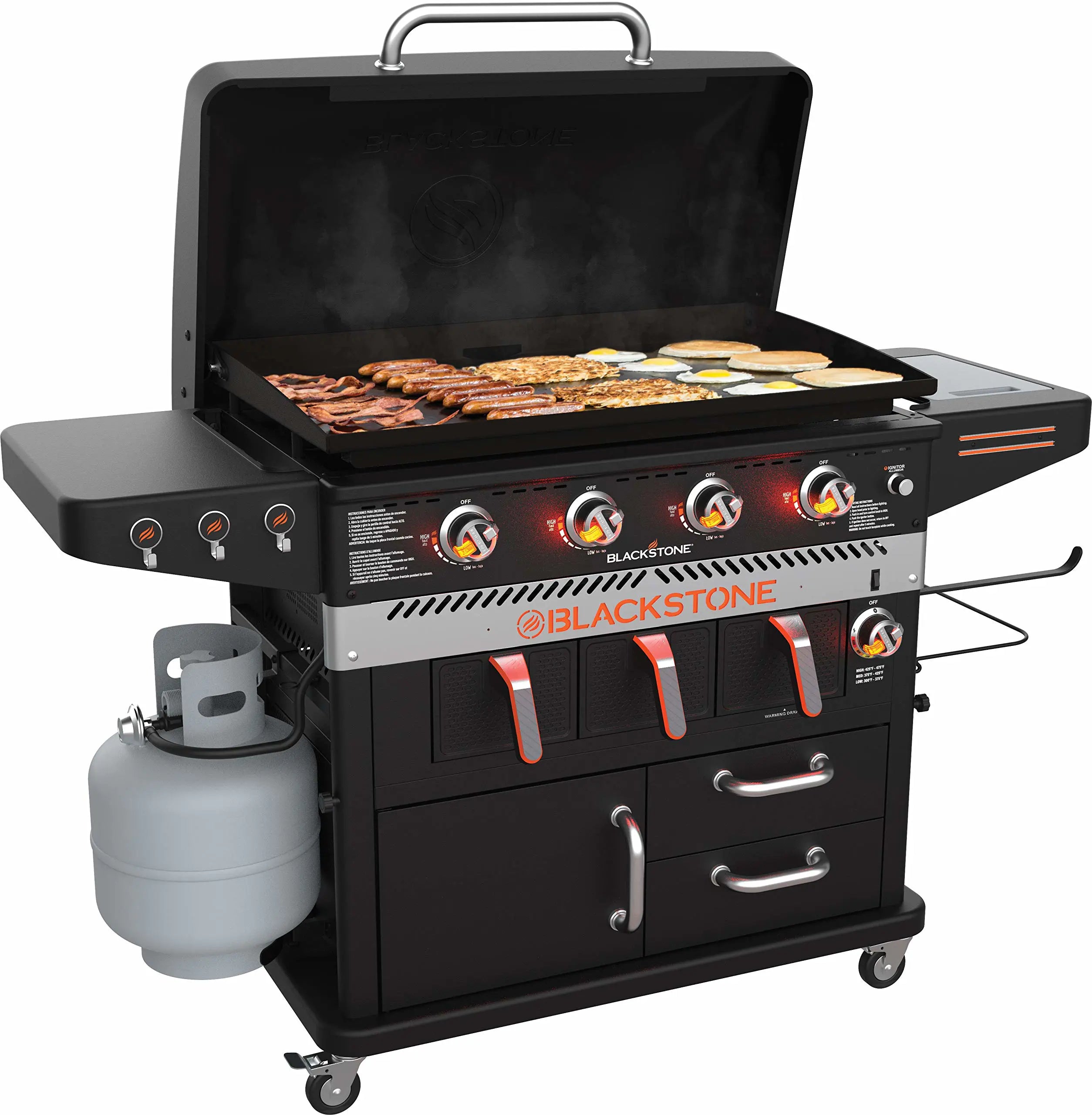 2025 Blackstone 4 Burner and Air Fryer Combo - 36"
