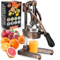 Zulay Kitchen Cast Iron Orange Juice Squeezer   Heavy Duty, Easy to Clean, Professional Citrus Juicer   Durable Stainless Steel Lemon Squeezer   Sturdy Manual Citrus Press &amp; Orange Squeezer (Copper): Home &amp; Kitchen