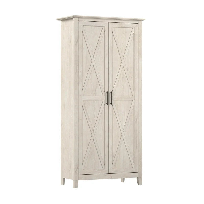 Key West Tall Storage Cabinet with Doors and Shelves by Bush Furniture