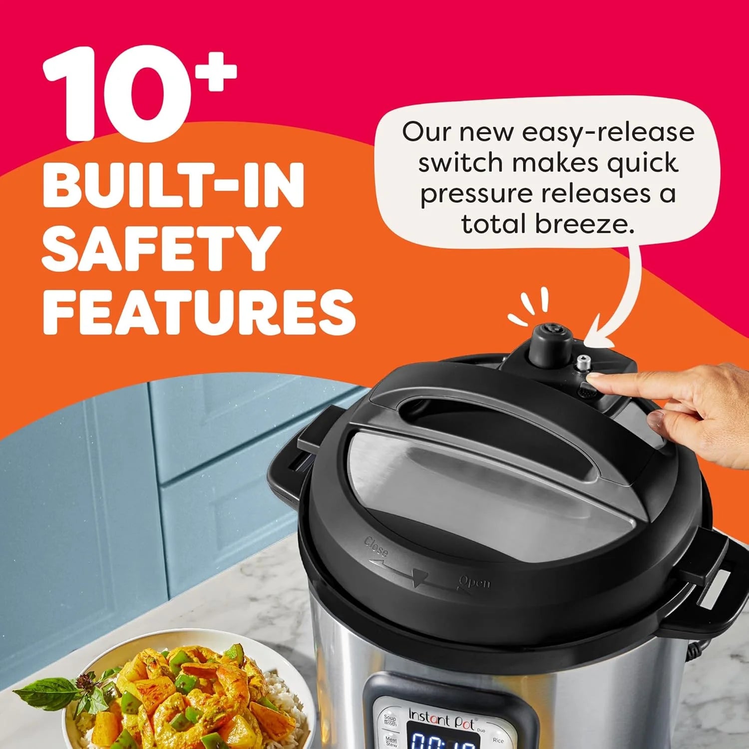 Instant Pot Duo 7-in-1 Electric Pressure Cooker, Slow Cooker, Rice Cooker, Steamer, Saut茅 Pan, Yogurt Maker, Warmer, and Sterilizer
