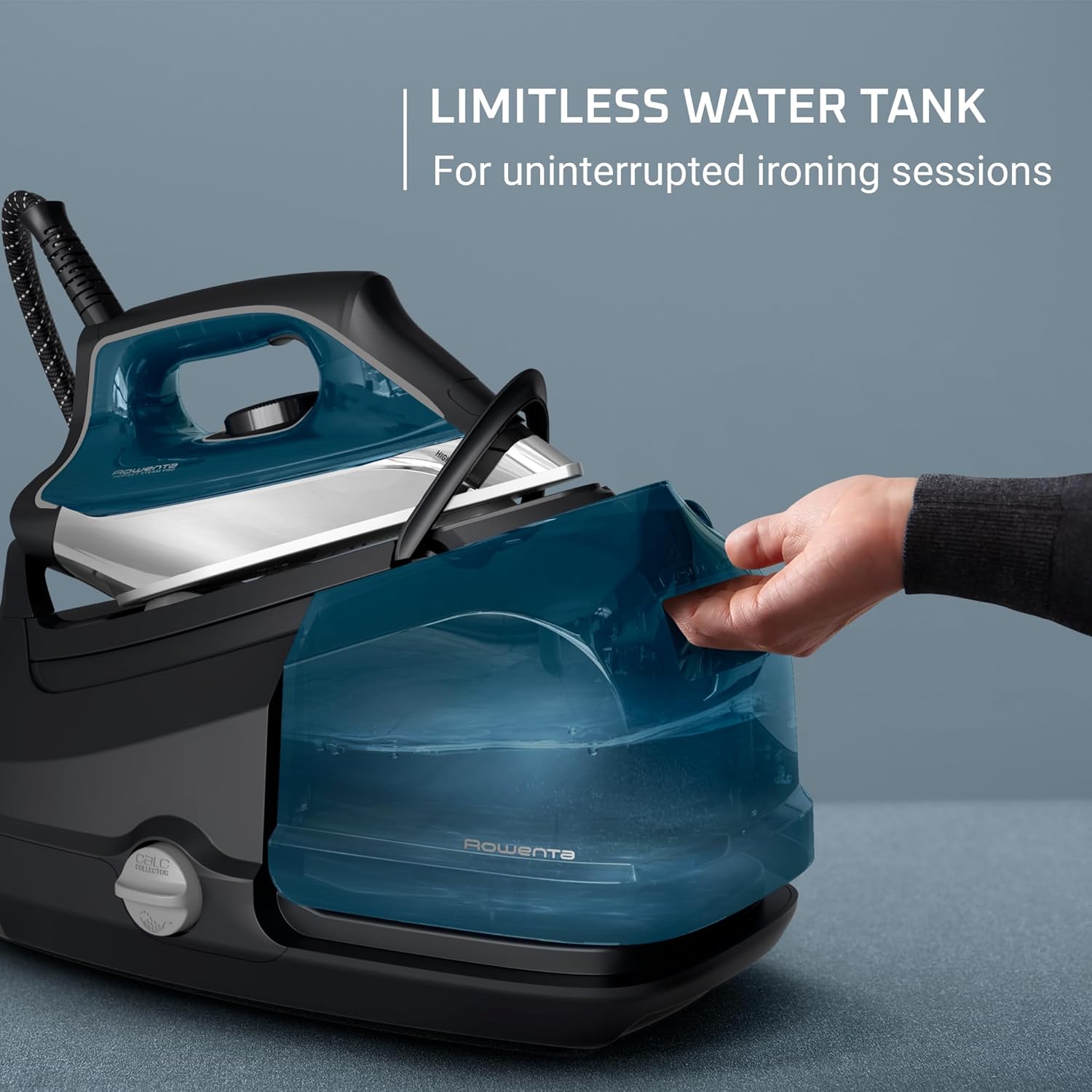 Rowenta DG8624 Steam Station Iron, 1800W, 1.1L Tank, Blue