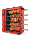 Brazilian Flame Churrasco? Gas Rotisserie Oven Grill Roaster with Auto Rotating Skewers for Rotisserie Chicken Brazilian Style BBQ and Churrasco Shawarma Machine Propane Grill - 2024 Series