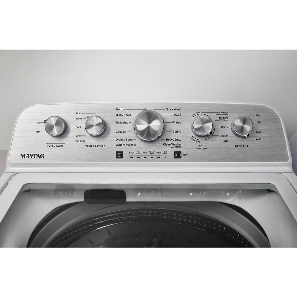 2025 4.8 cu. ft. Top Load Washer with Extra Power Boost, White – MVW5430MW