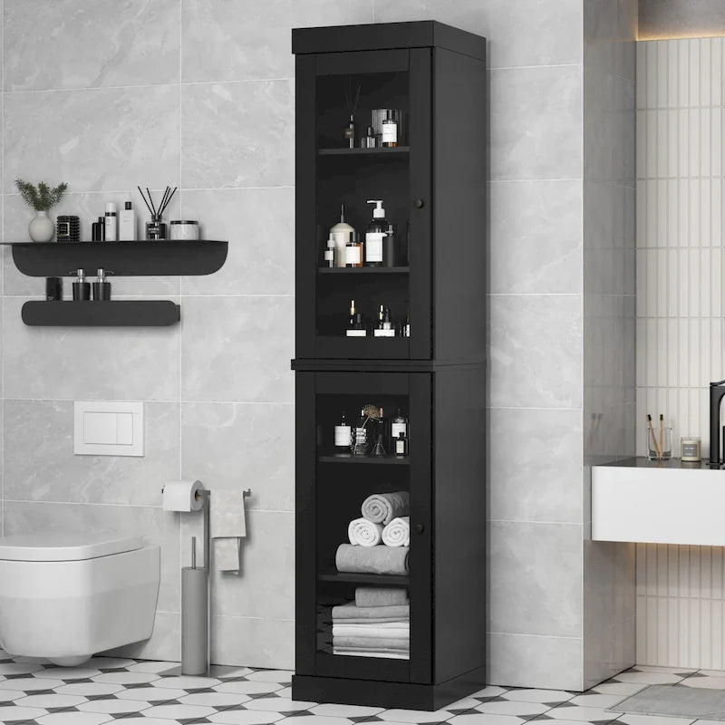 100% Solid Wood 16.5 Bathroom Cabinet with Optional Doors by Palace Imports