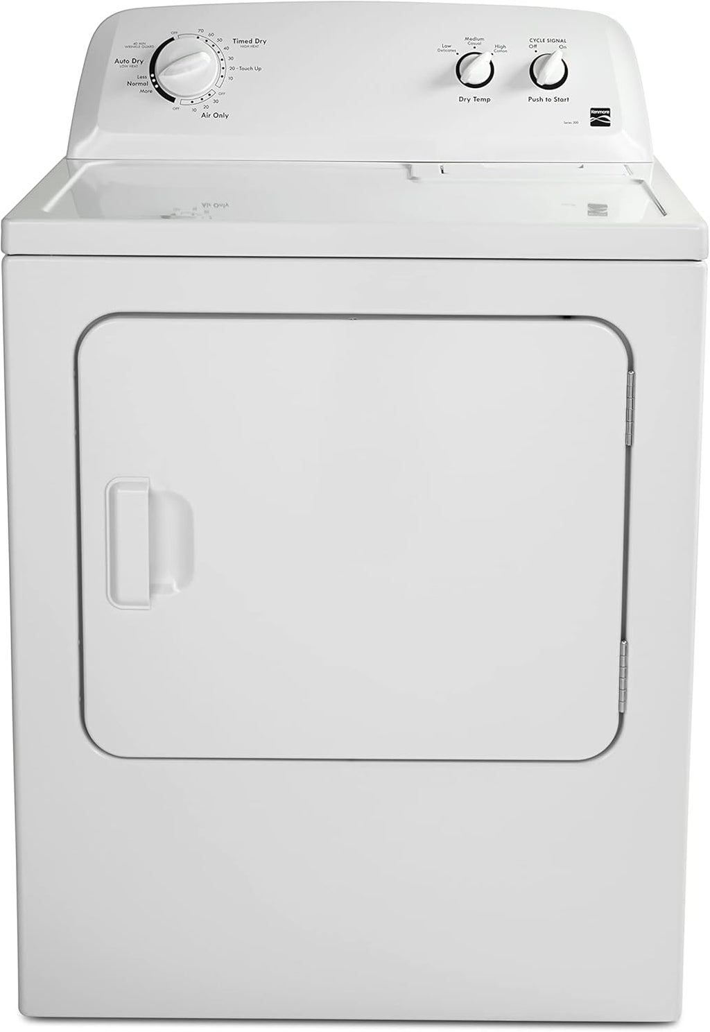 2025 29′′ Front Load Electric Dryer with Wrinkle Guard and 7.0 Cubic Ft. Total Capacity, White