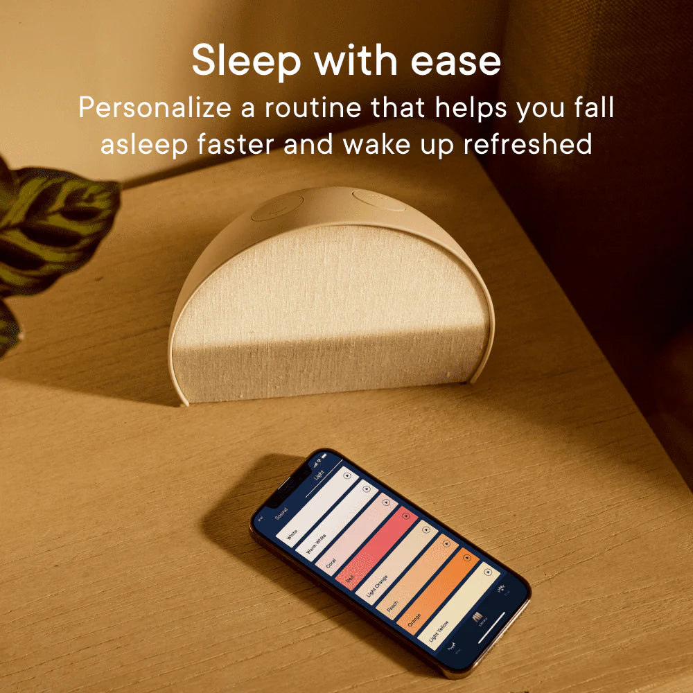 Hatch Restore 2 Sunrise Alarm Clock, Sound Machine, Smart Light (Slate) ー Your Bedside Sleep Guide, White Noise, Custom Sleep Routines, Dimmable Clock, Deep Sleep, Gentle Alarm, Wake Up Rested