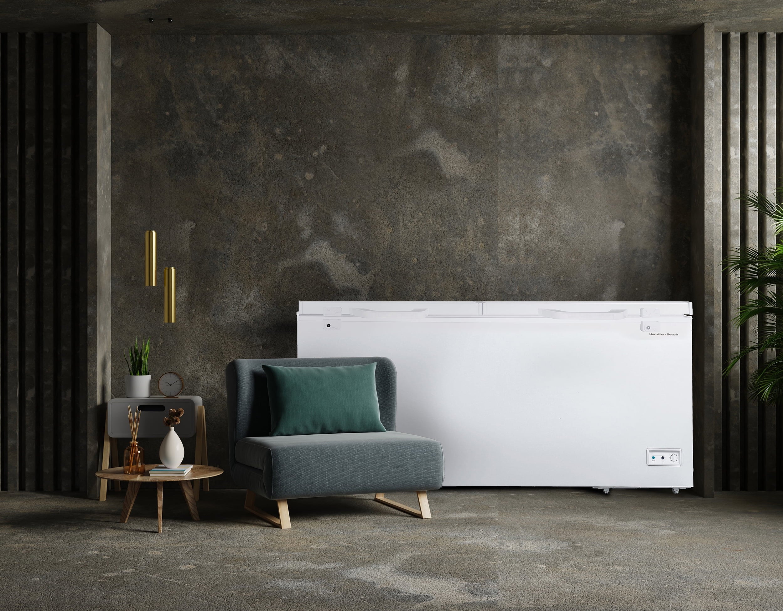 2025 Hamilton Beach 21 Cu. ft. Chest Freezer, Double Doors, HZ9212, White