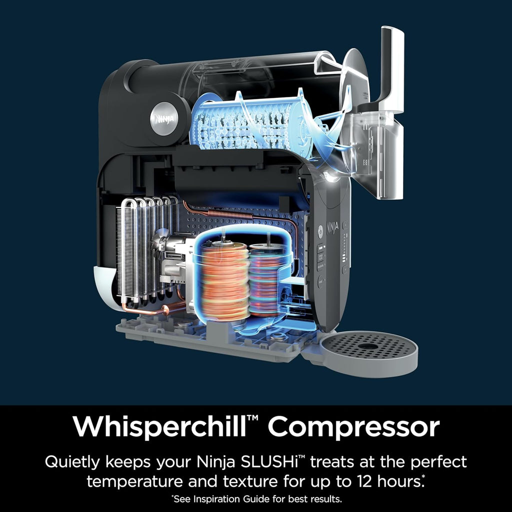 2025 SLUSHi with RapidChill Technology, 88 oz. Frozen Drink & Slushie Machine, 5 Preset Programs, Margaritas, Frapp茅s, and More, Premium Accents, Black, FS301