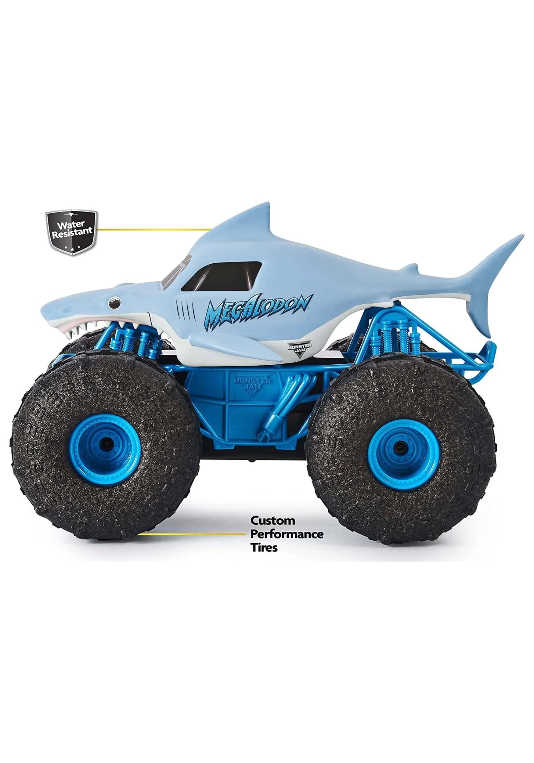 Monster Jam Official Megalodon Storm All-Terrain Remote Control Monster Truck