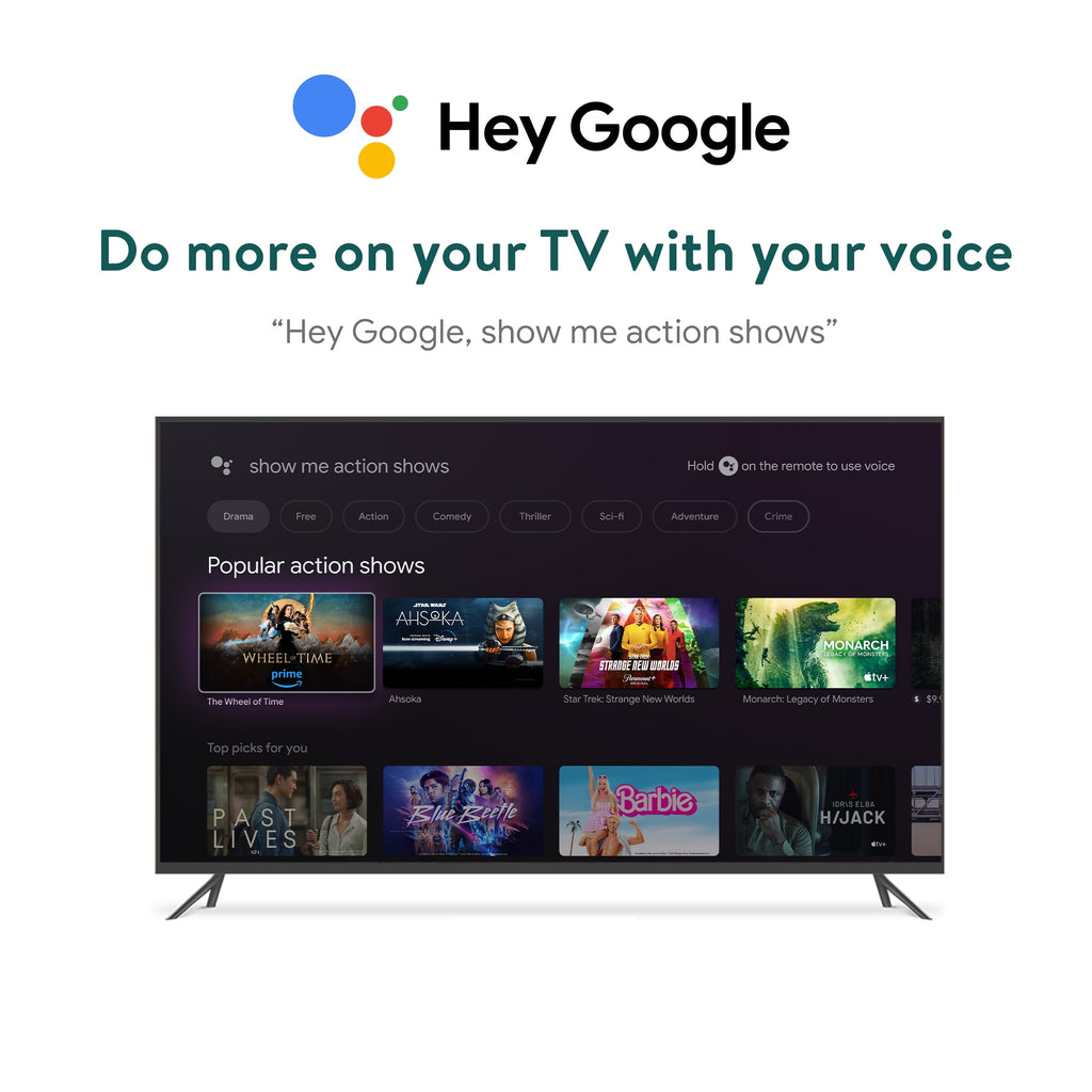 Onn. 4K Pro Streaming Device with Google TV, 4K UHD, Dolby Vision &amp; Atmos, Hands Free Voice Control, Wi Fi 6, Smart Hub