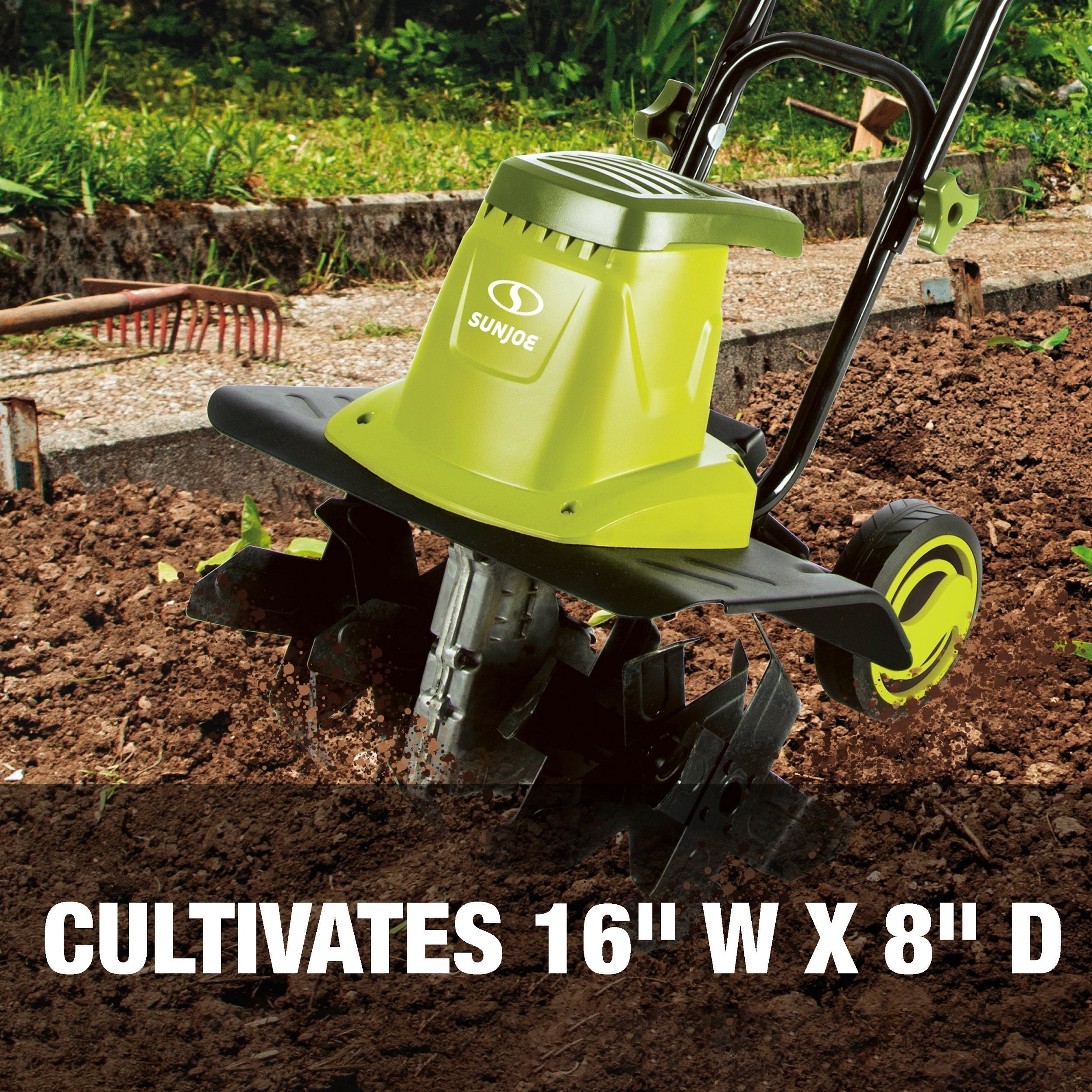 Sun Joe Electric Garden Tiller   Cultivator, 16 inch, 13.5 Amp