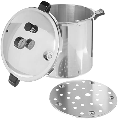 Presto 01784 23 Quart Induction Compatible Pressure Canner, Silver, Aluminum: Home &amp; Kitchen