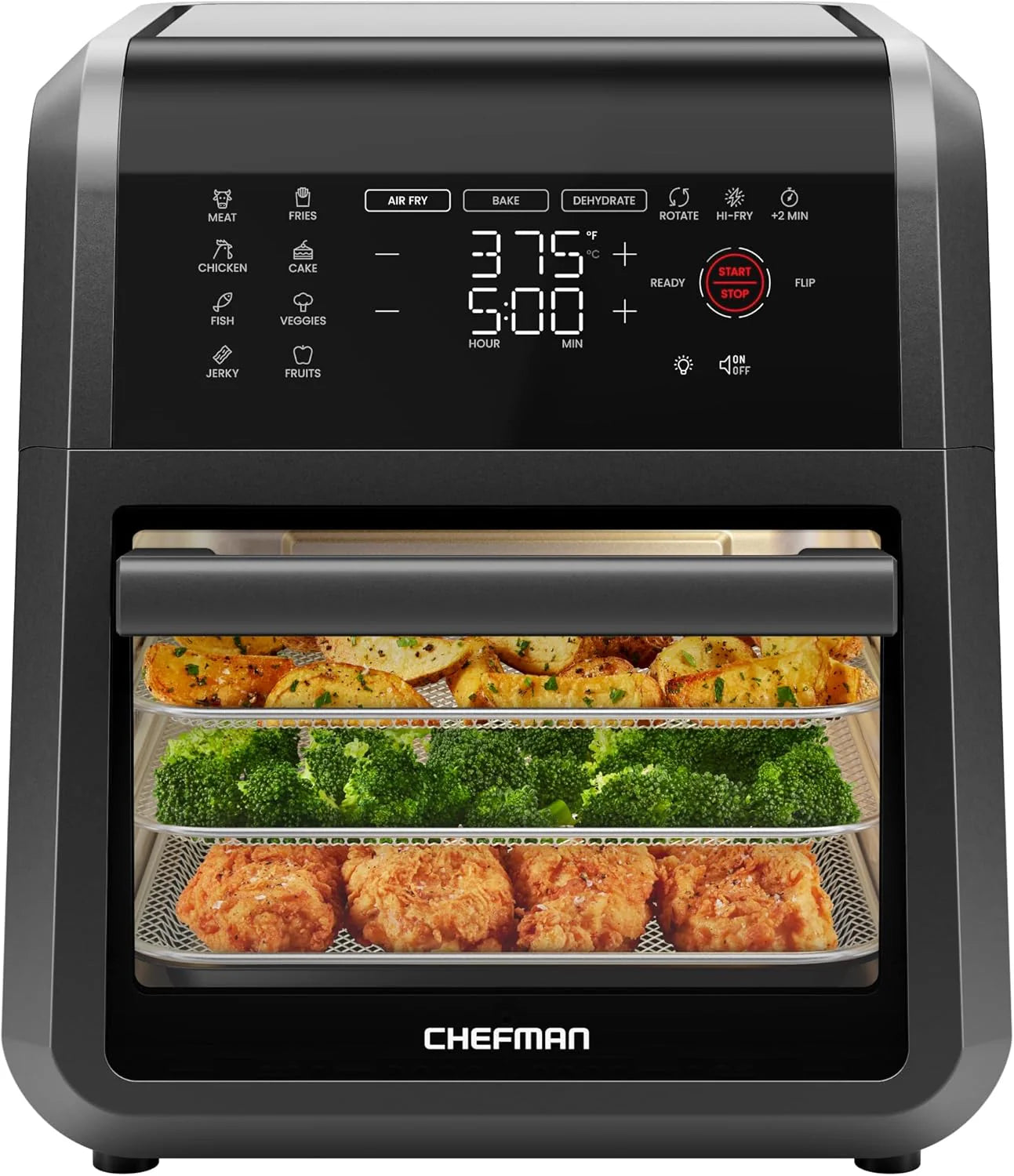 CHEFMAN Multifunctional Digital Air Fryer+ Rotisserie, Dehydrator, Convection Oven