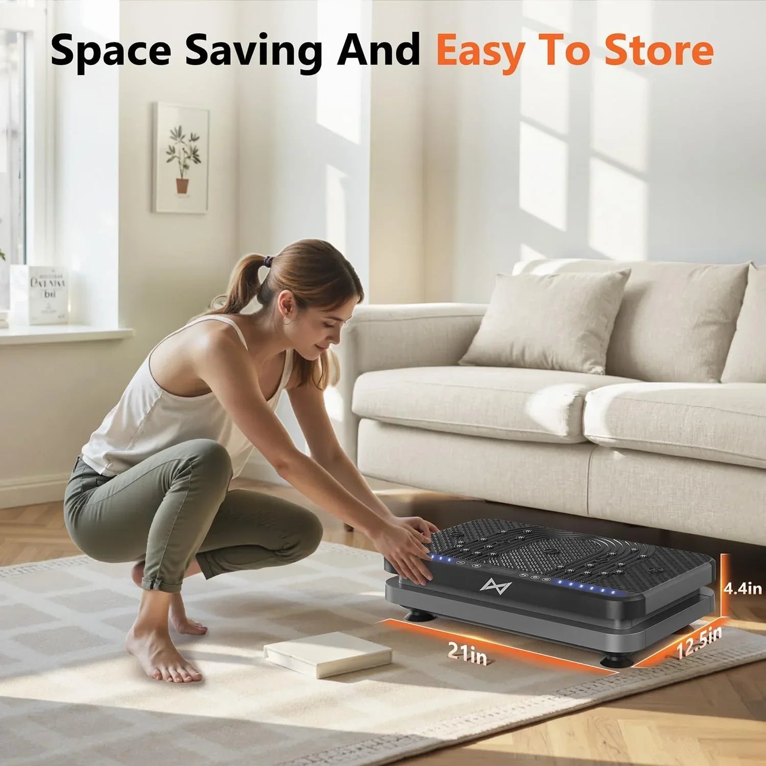 AXV Vibration Plate Fitness Platform Trainer Suitable for men and women to lose weight