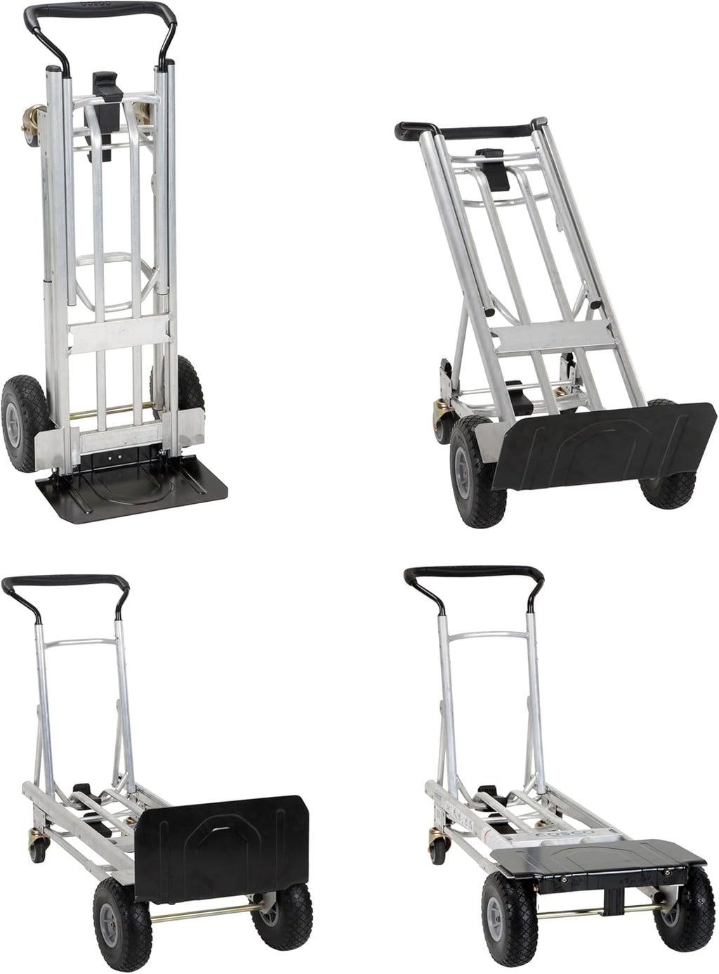 2025 4-in-1 Folding Series Hand Truck with Flat-Free Wheels