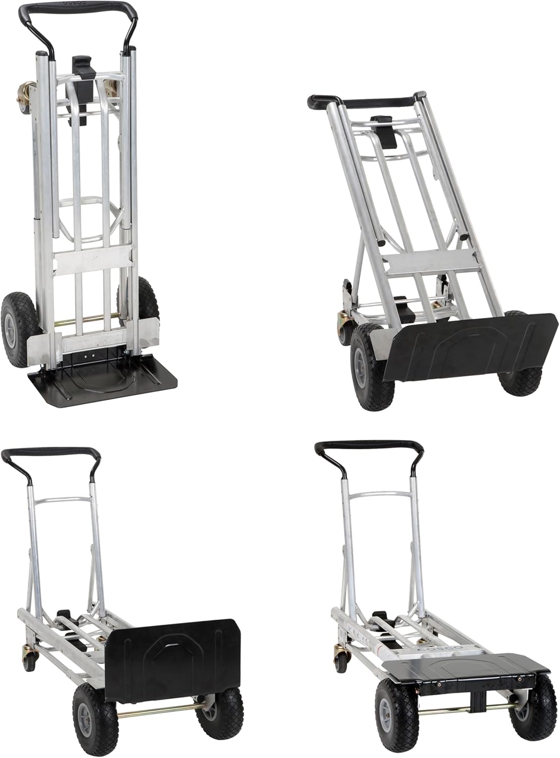 2025 4-in-1 Folding Series Hand Truck with Flat-Free Wheels