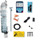 Starkline Electric Poultry Netting Kit �C AC Energizer (48��� x164�� White/Blue Poultry Netting) (12/48/3) All in One Electric Fence Kit for Backyards, Homesteads, Ranches or Farms