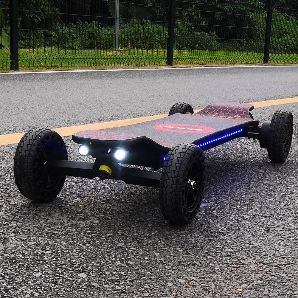2025 Electric Skateboard 4000 Watts | 12S3P | 35 mph | 22 Mile Range | 6" Wheels | Cool Lights |