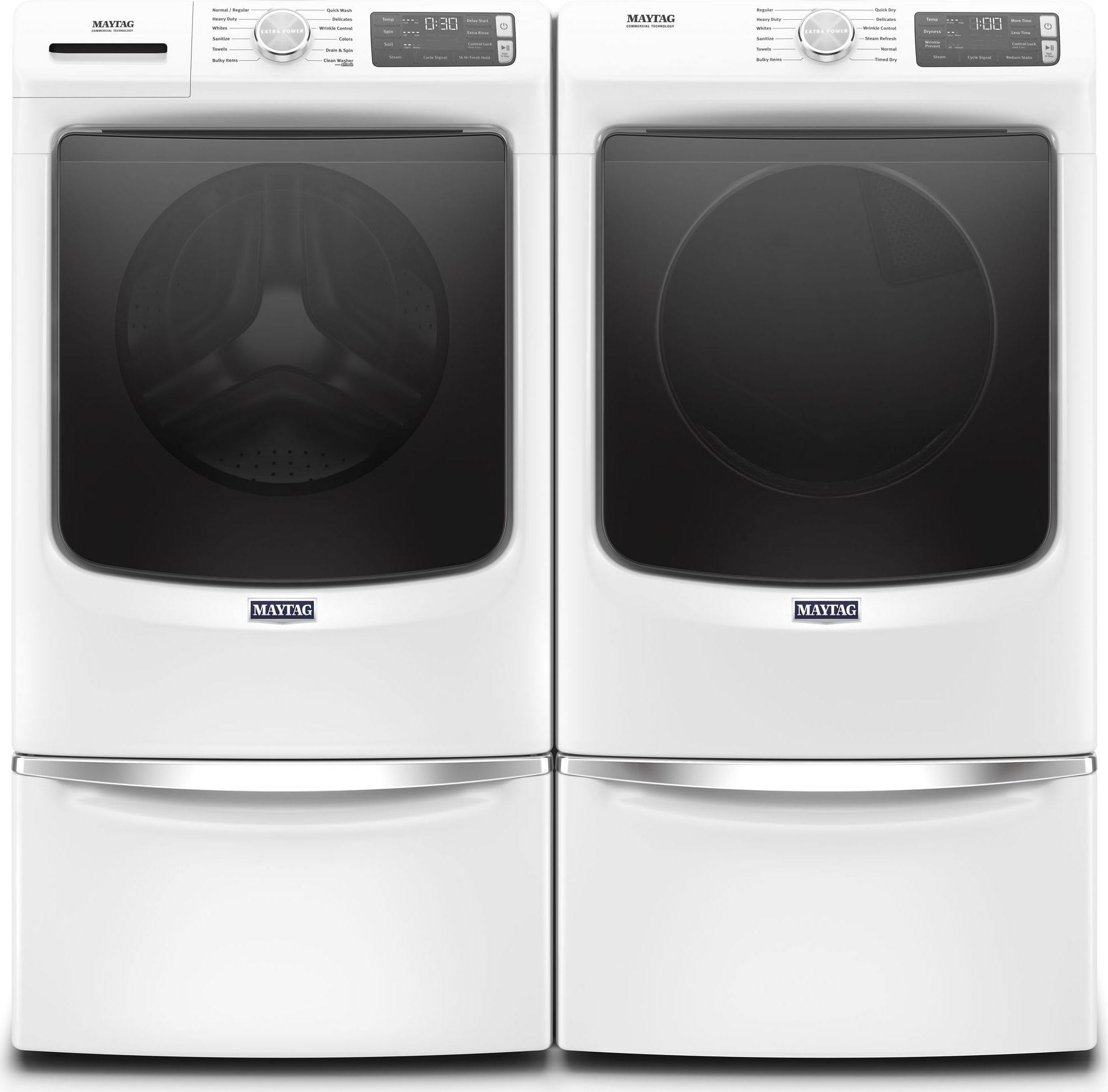 2025 MED6630HW Front-Loading Electric Dryer - White