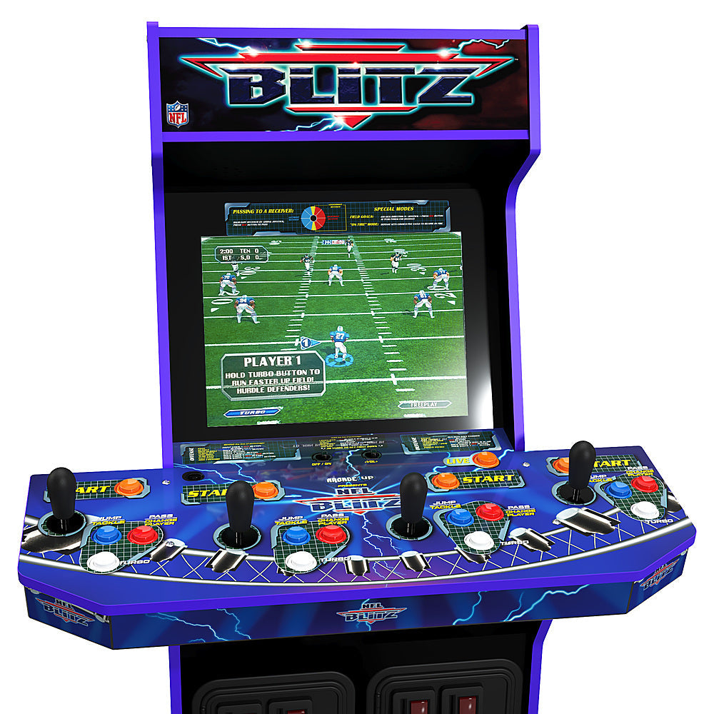 Arcade1Up &ndash; NFL Blitz Arcade with Riser and Lit Marquee &ndash; Multi