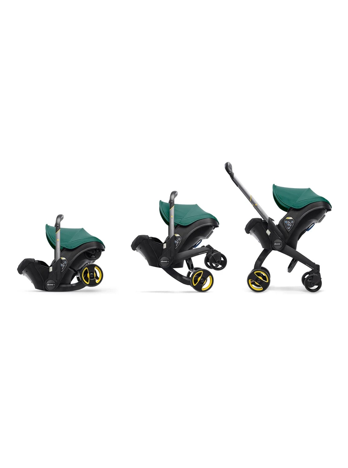 2025 Infant Car Seat Stroller with LATCH Base – Midnight Edition | Car to Stroller in Seconds, Aircraft Approved, Includes Essentials Bag