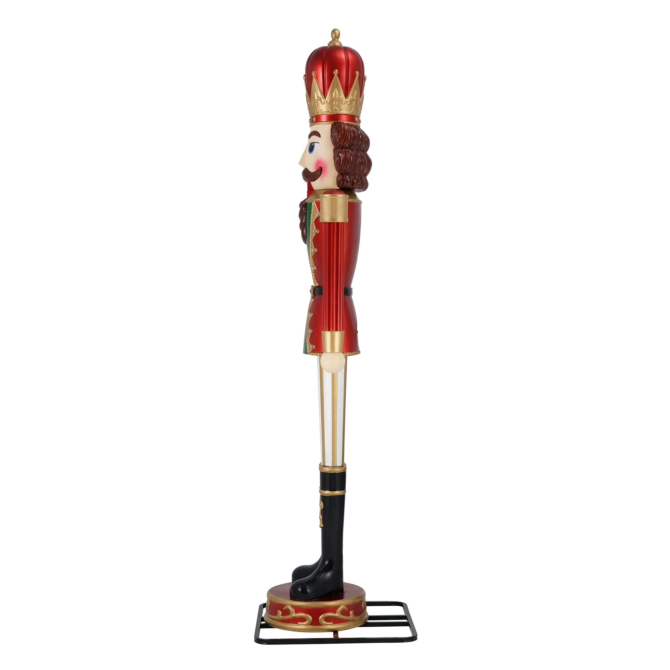 2025 Animated Christmas Nutcracker Blow Mold Decoration, Multicolor, 9', by Holiday Time